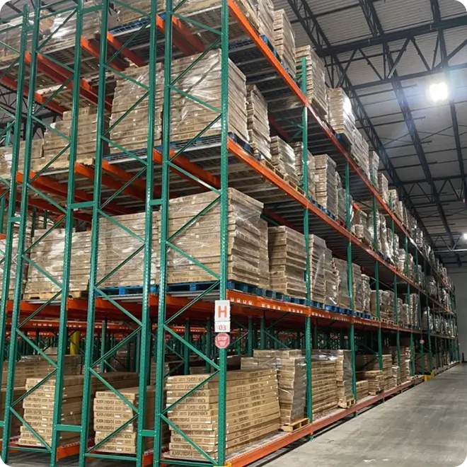 Centralized Halan Welding logistics hub featuring high-density storage, automated systems, and efficient order processing for global plasma consumables distribution.